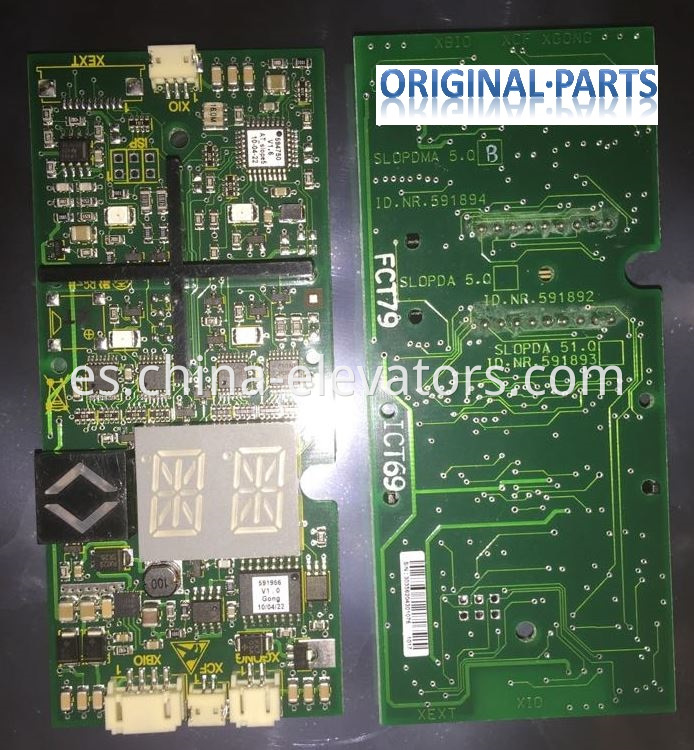 Tablero de visualización LOP de Schindler Elevator 591894 Schindler Elevator LOP Display Board 591894